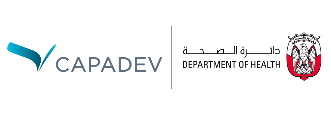 Capadev and Department of Health Abu Dhabi logos